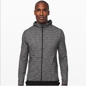 Lululemon Men’s Black and White Full Zip w/ Hoodie